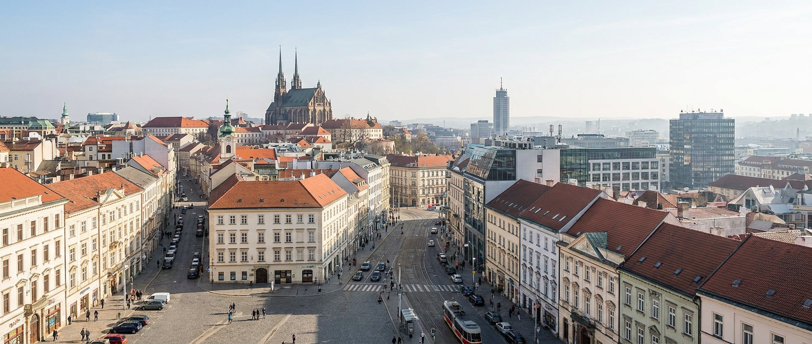 Brno, Czech Republic cityscape